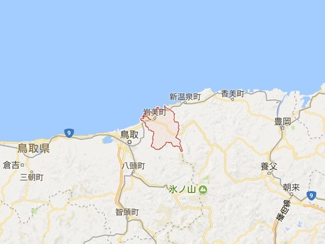 鳥取県岩美町の地図